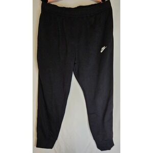 NWT Men's Nike Sports Fleece Joggers Taper Leg Regular Length 2XL Black